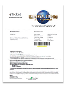 universal studios hollywood tickets